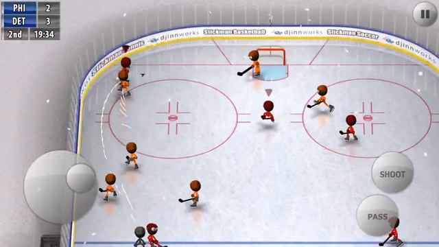 [Stickman Ice Hockey] Move: Pure combo deal switch back rebound смотреть онлайн