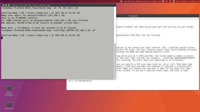 Advanced Nmap Bypass Firewall to find open ports & services смотреть онлайн