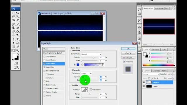 Adobe Photoshop CS3 - CS4: How to make Lightning Line смотреть онлайн