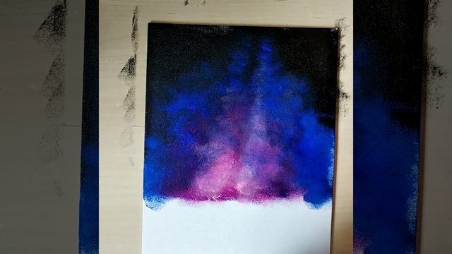 Пишем звездное небо акрилом. Борисова Екатерина смотреть онлайн