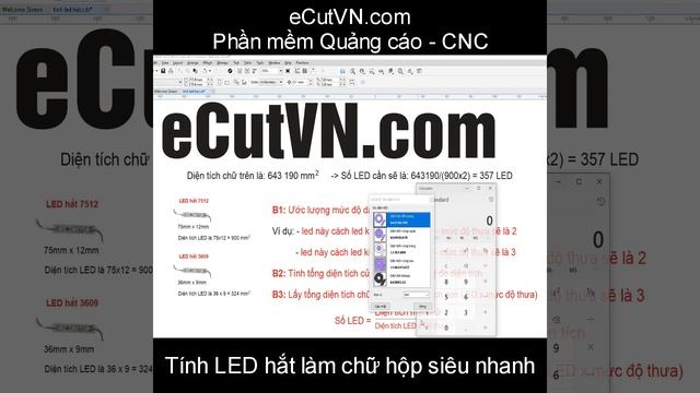 Tính số LED hắt làm chữ hộp với eCut trong CorelDraw смотреть онлайн