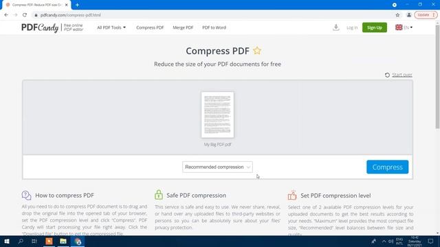 How to Compress PDF | Quick Online Method смотреть онлайн