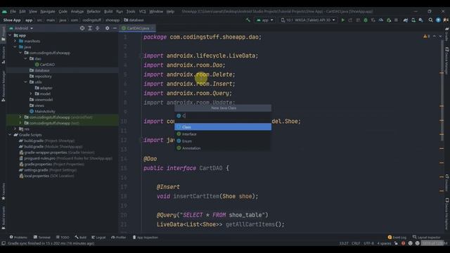 Shoe App ( Cart Management ) - Part 1 ( EXECUTORS , MVVM and ROOM ) смотреть онлайн