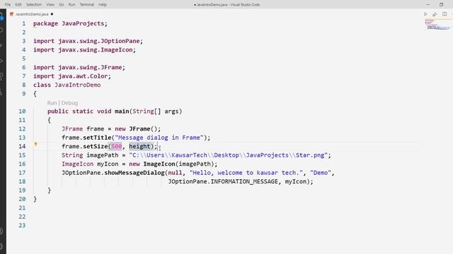 Session54 Java JOptionPane - How to open Show Message Dialog in Frame смотреть онлайн