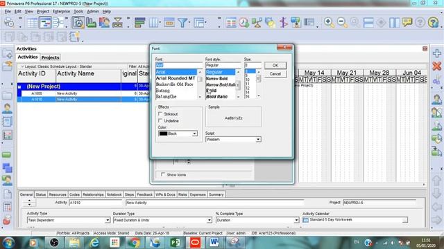 Primavera P6 Tips - Enlarge size of Tool Bar, Column Header, Activity Name смотреть онлайн