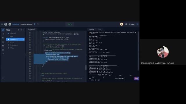 Analizador Sintáctico LL1 - Implementación C++ смотреть онлайн