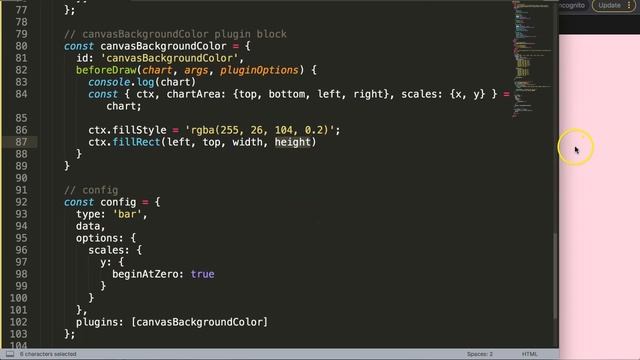 How to Add Background Color on Canvas Based on Scale Values in Chart JS смотреть онлайн