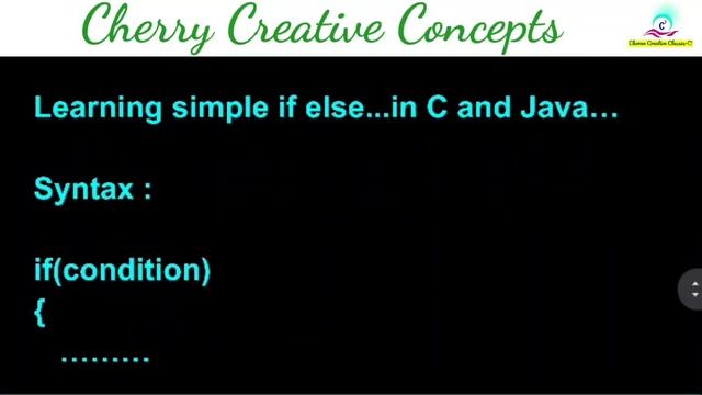Learn C and Java in same video | class 5 | if else statement | concept | practical | telugu смотреть онлайн