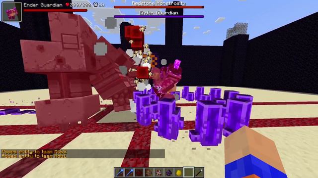 Redstone Monstrosity (Crimson Steve's more Mobs) VS L_ender's Cataclysm | Minecraft Mob Battle смотреть онлайн