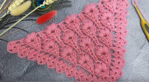 Вязание крючком: Узор для красивой шали