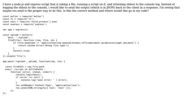 Returning json from node back to client смотреть онлайн