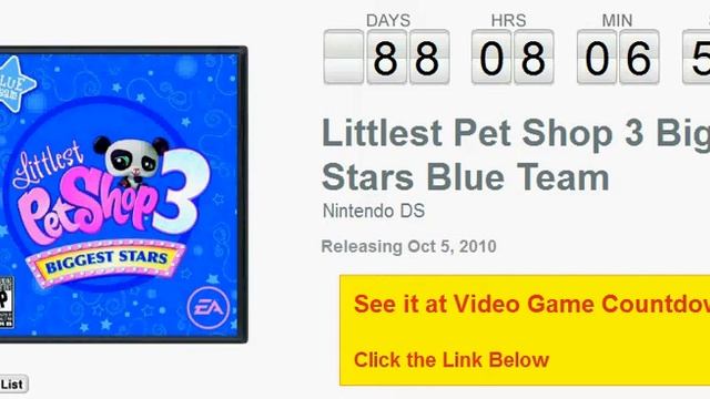 Littlest Pet Shop 3 Biggest Stars Blue Team DS Countdown смотреть онлайн