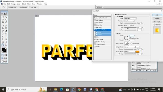 3D Text Kase banaye Photoshop me 2023 смотреть онлайн