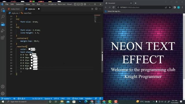 CSS Glowing Neon Text Animation Effects | CSS Glowing Effects смотреть онлайн