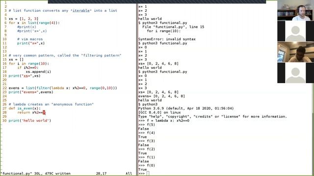 2021-02-01: functional python/map/reduce/list comprehensions смотреть онлайн