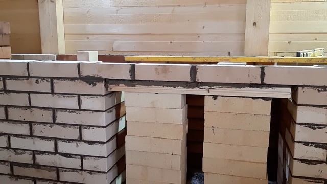 Комплекс барбекю. Видео #8. Кладка перекрытия на глиняный раствор. смотреть онлайн