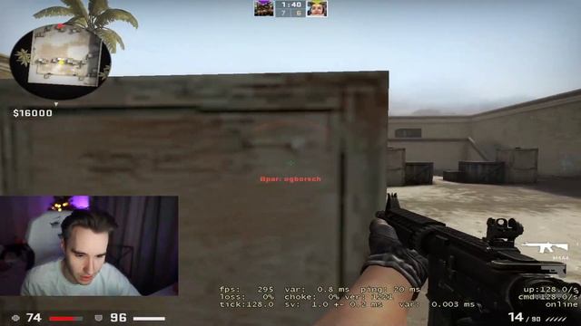 КОРЕШ ИГРАЕТ ПРОТИВ БОРЩА АИМКУ 1 НА 1 В КС ГО / KORESH ROFLS