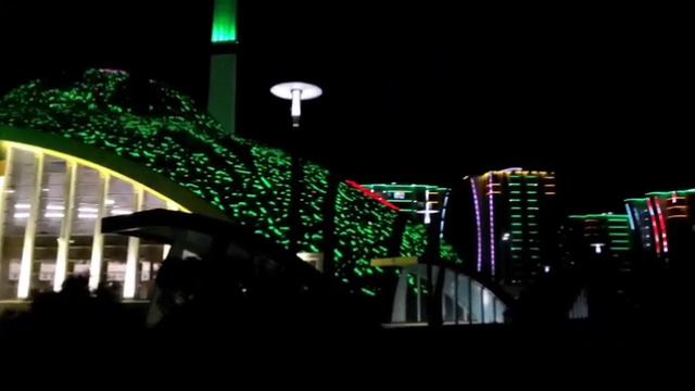 Три мечети Гордость Мусульман Сердце Матери Сердце Чечни в вечернем освещении обзор смотреть онлайн