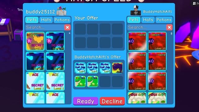 I Used 7 Account With 10x Luck To Hatch Golf Egg! Mythic Secret Pets | Bubble Gum Simulator Roblox смотреть онлайн