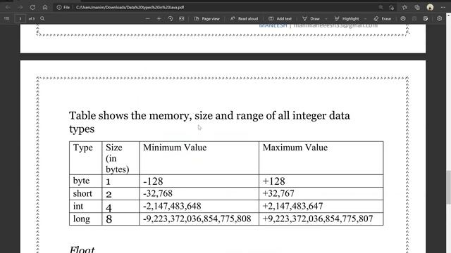 Data Types in Java | BSc 4th Sem | Computers Science | смотреть онлайн
