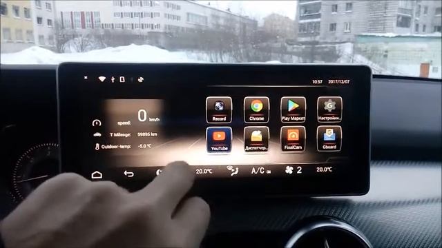 Андройд 10.25" на Mercedes GLK смотреть онлайн