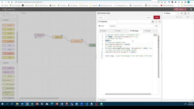 Node-RED Function Node смотреть онлайн