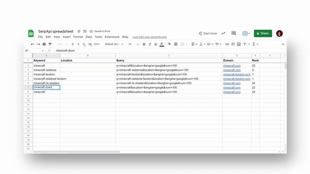 Web Scrape Google Organic Search Results with Google Sheets and SerpApi | Basic Usage смотреть онлайн