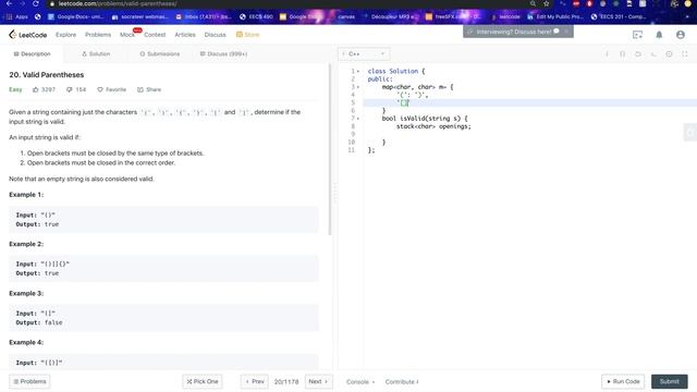Valid Parentheses-- Leetcode смотреть онлайн