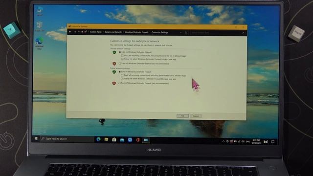 How to Turn On or Off Windows Defender Firewall in Huawei MateBook D15? смотреть онлайн
