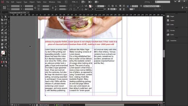 Indesign CC tutorials | designing magazine page смотреть онлайн