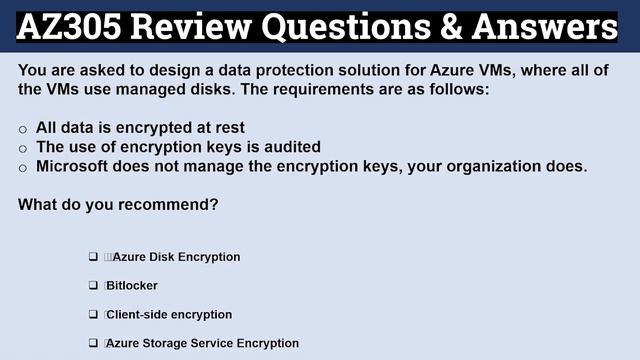 AZ-305 Certification Exam Review Questions and Answers смотреть онлайн