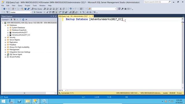 Taking Sql DatabaseFull Backup смотреть онлайн