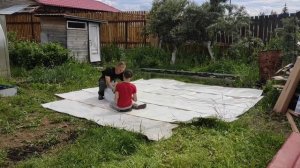Каркасный бассейн INTEX. Установка. Лестница для каркасного бассейна своими руками