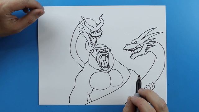How to Draw KONG VS GHIDORAH смотреть онлайн