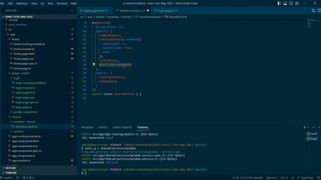 Firebase Ionic 003 - Authentication with phone number part 2 смотреть онлайн
