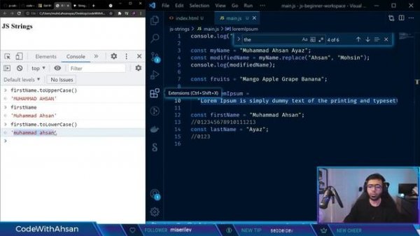 04 - JavaScript Strings | JavaScript Beginners Series 2021