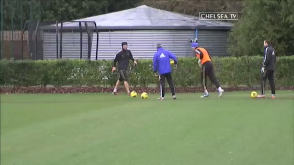 Chelsea FC - Fun and games at the training ground