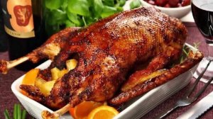 Утка с апельсинами в духовке. Жареная утка с картошкой