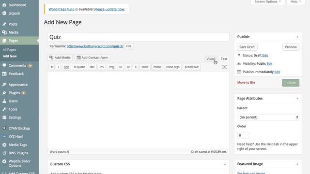 Quizitri Help - How to Embed a Quiz in Wordpress смотреть онлайн