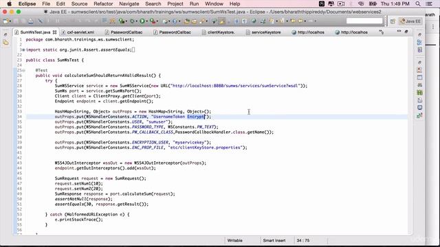 Test encryption and decryption - Java Web Services Tutorial смотреть онлайн