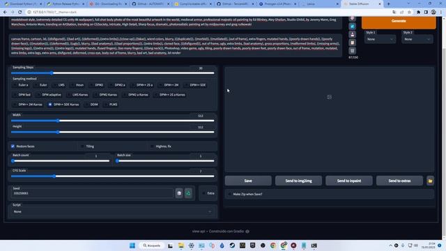 Stable Diffusion AUTOMATIC1111 Local offline смотреть онлайн