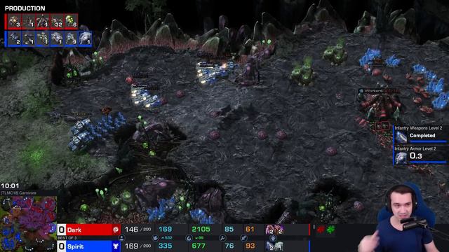 Dark's TWO HUNDRED Zerg Rush! StarCraft 2 смотреть онлайн