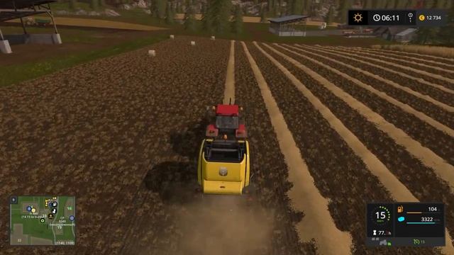 Farming Simulator 17 - Поля и тюки смотреть онлайн