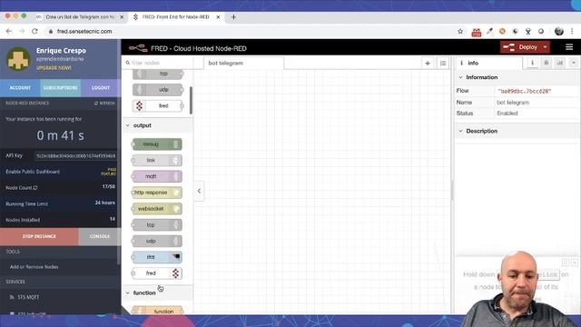 Haz tu propio bot de Telegram y prográmalo con Node-RED. Parte 1 смотреть онлайн