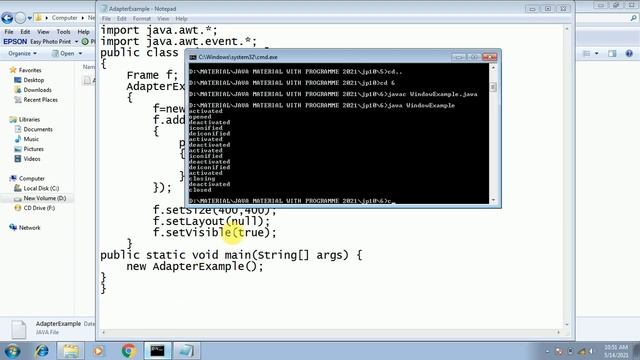 JAVA CH 10 WINDOWS ADAPTAR EXAMPLE смотреть онлайн