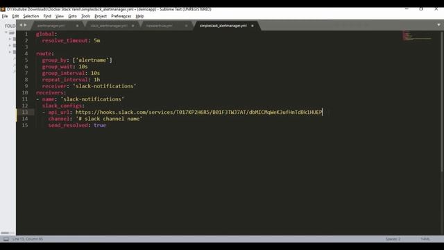 How to configure Prometheus alertmanager to fire slack alert notification | Prometheus tutorial смотреть онлайн