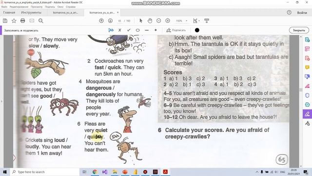 Учебник Английский язык 6 класс Комарова. Unit 5 Vocabulary 2 смотреть онлайн