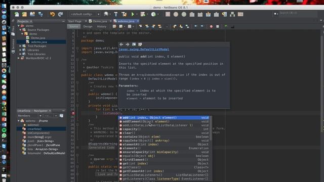 DefaultListModel смотреть онлайн
