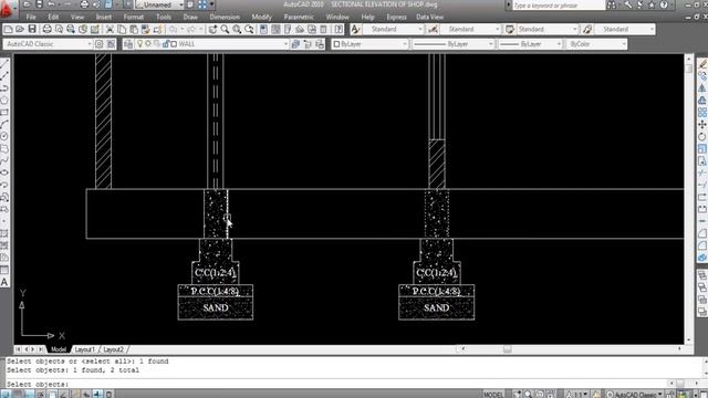 5.Market Complex - Shop Drawing - Sectional Elevation in AutoCAD | Building #3 смотреть онлайн
