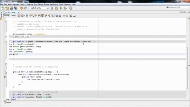 HOW TO SCROLL IN JAVA NETBEANS. смотреть онлайн